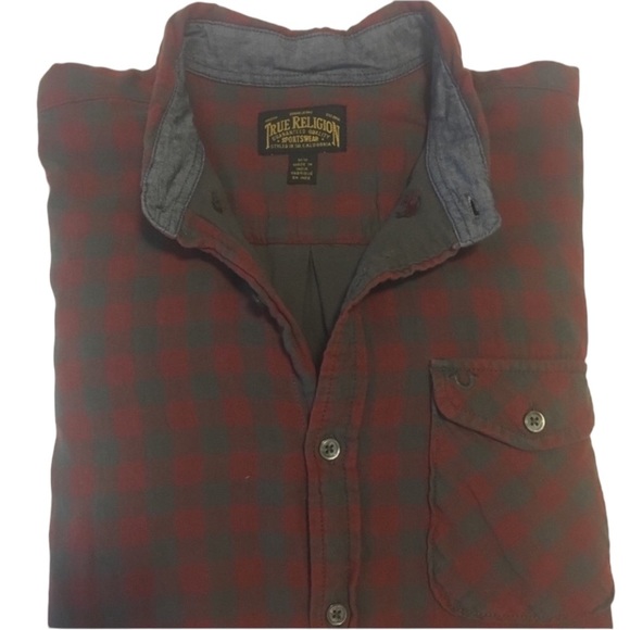 True Religion Brand Jeans button down shirt - Picture 2 of 3